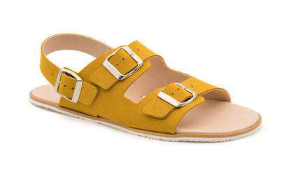 Sandálias Suede Mustard-Coqueflex