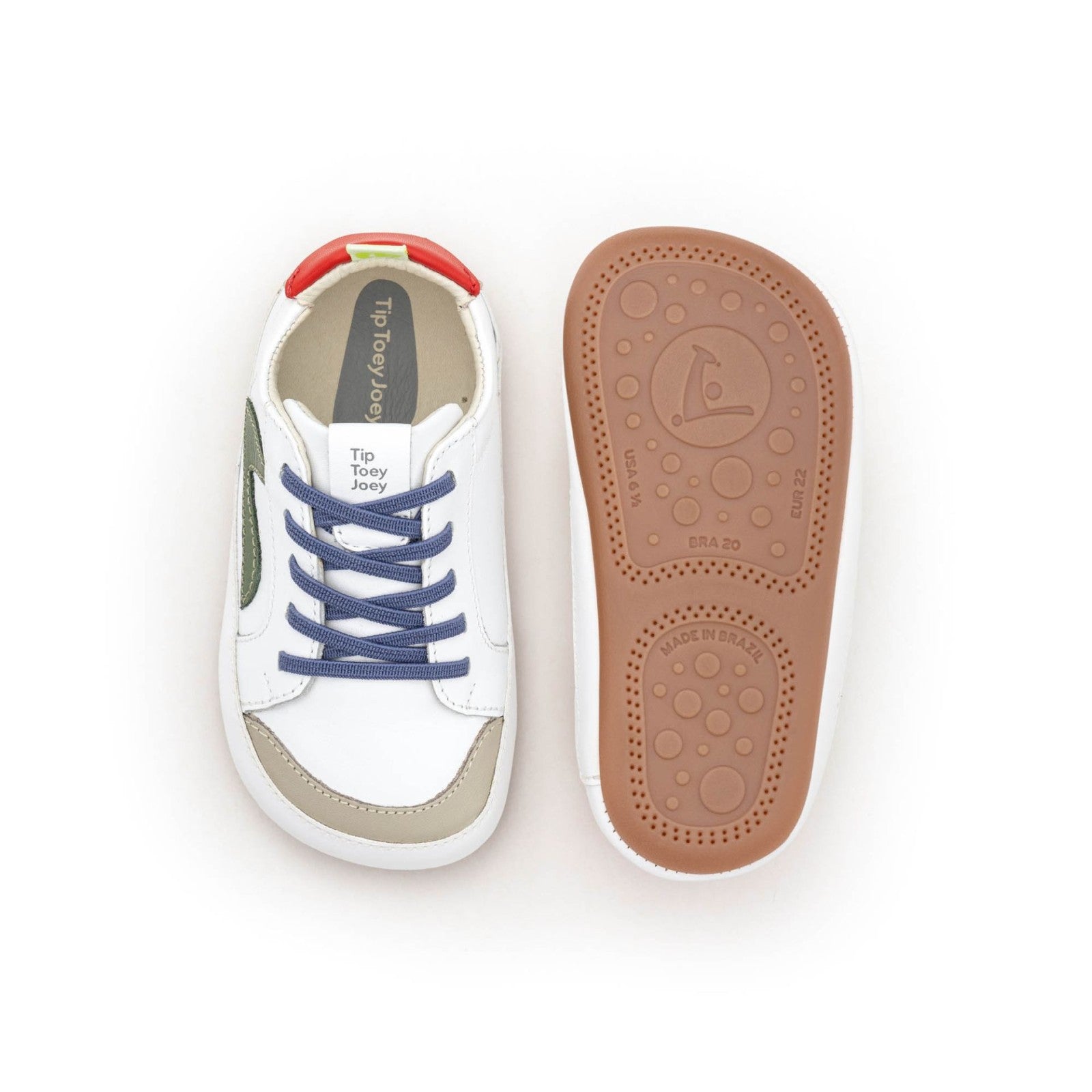 Sapatilhas Ground WHITE/ SALSA/ TOMATE-Tip Toey Joey