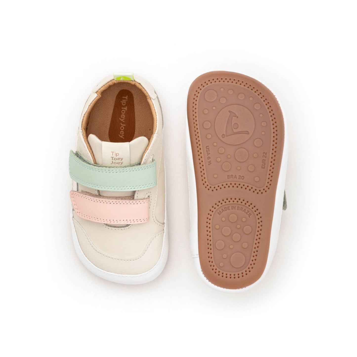 Sapatilhas Landy Tapioca /Blossom Pink/Mint- Tip toey joey