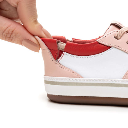 Sapatilhas Ollie WHITE/ BLOSSOM PINK/ TOMATE -Tip Toey Joey