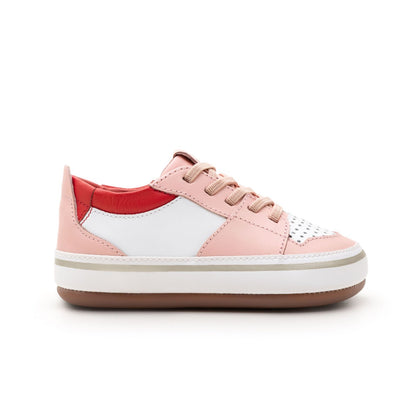 Sapatilhas Ollie WHITE/ BLOSSOM PINK/ TOMATE -Tip Toey Joey