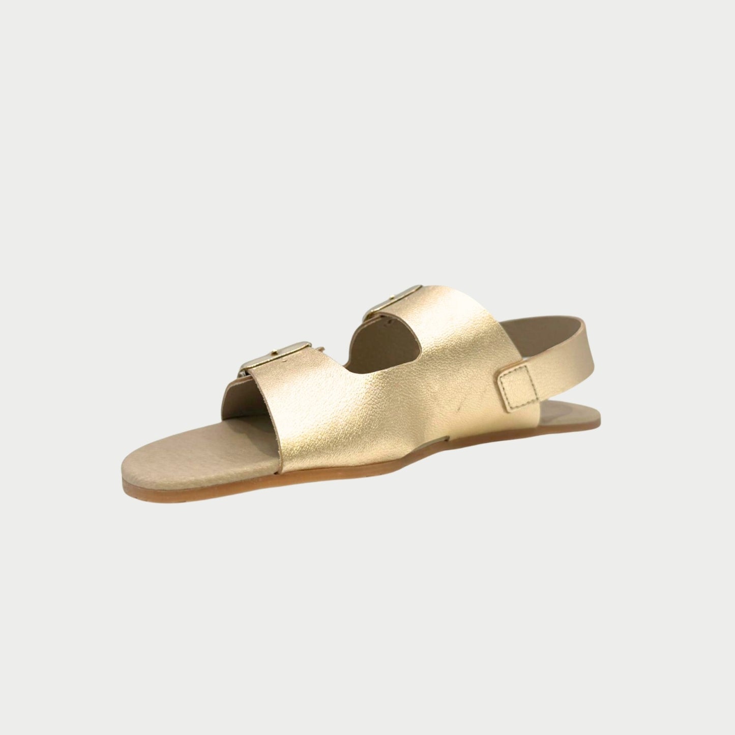 Sandálias Metal Milled Champagned-Coqueflex