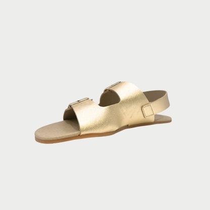 Sandálias Metal Milled Champagned-Coqueflex