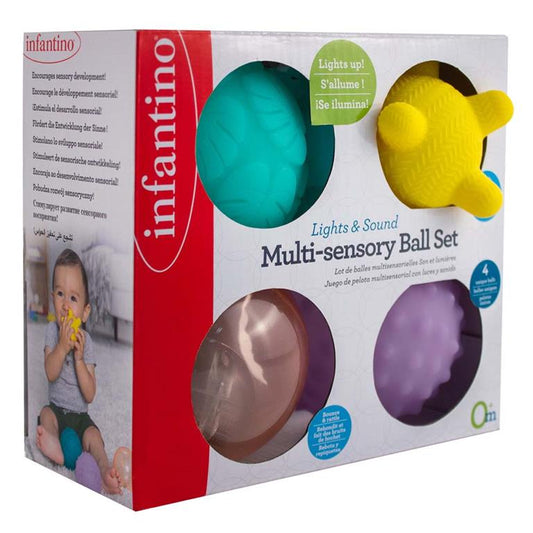 Conjunto de bolas sensoriais- Luzes e Sons- Infantino