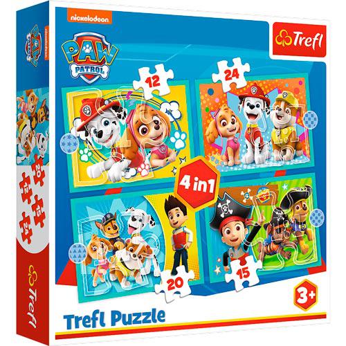 Puzzle 4 em 1 - Paw Patrol