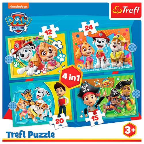 Puzzle 4 em 1 - Paw Patrol