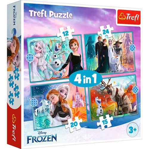 Puzzles 4 em 1 (12, 15, 20, 24) - The amazing world of