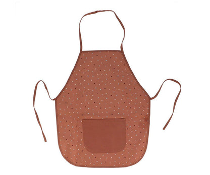 Pack Avental Infantil Dots Brown + kiddicutter Caramel