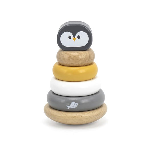 BRINQUEDO EMPILHÁVEL DE AROS DE PINGUIM-Polar B