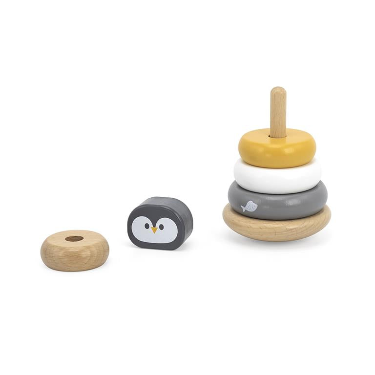 BRINQUEDO EMPILHÁVEL DE AROS DE PINGUIM-Polar B