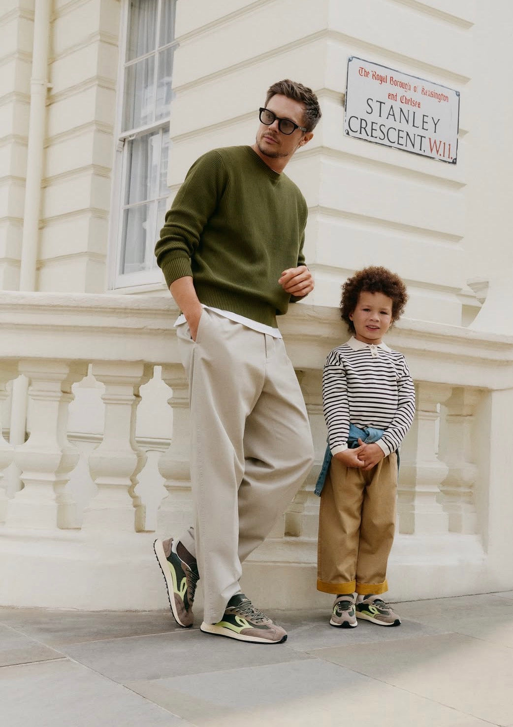 Sapatilhas Lejan Melrose Kids-Dark Olive /Lime