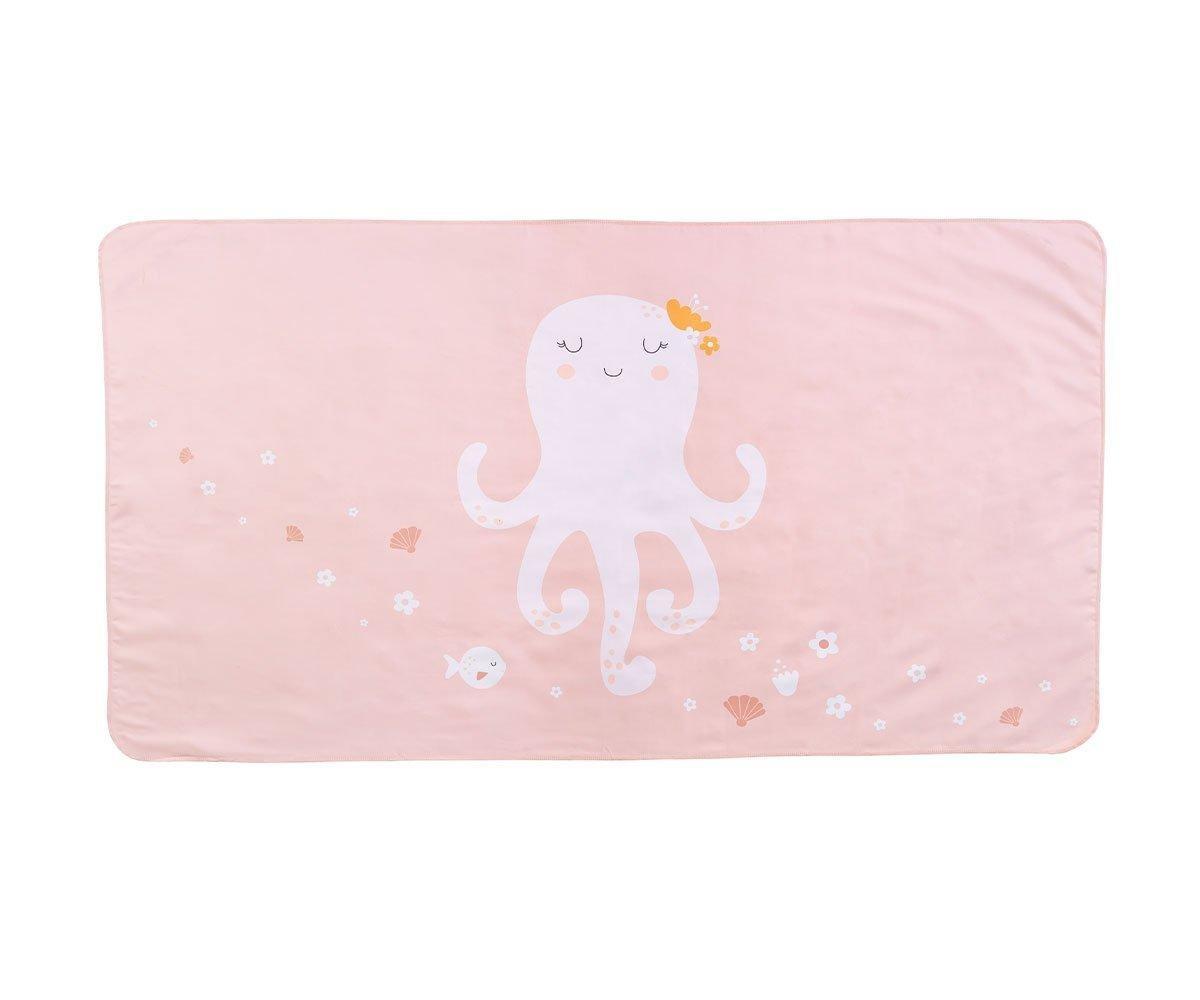 Toalha Praia Personalizada de Microfibra Jolie The Octopus
