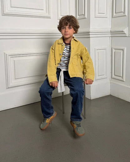 Sapatilhas Lejan One- Mineral Gray / Mustard