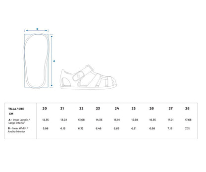 Sandálias Infantis Barefoot Serenity Blue- Monneka