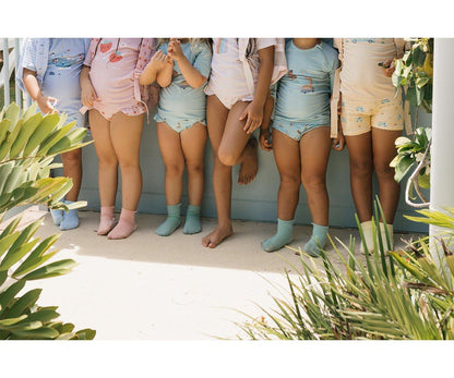 Meias Anti-derrapantes Piscina Creme/Bege- Monneka