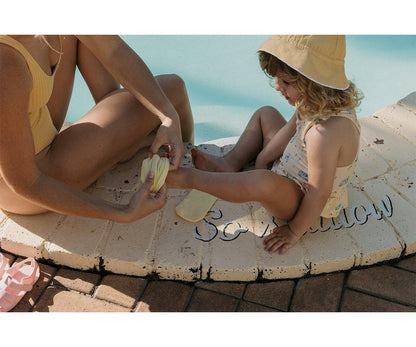 Meias Anti-derrapantes Piscina Amarela- Monneka