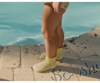 Meias Anti-derrapantes Piscina Amarela- Monneka