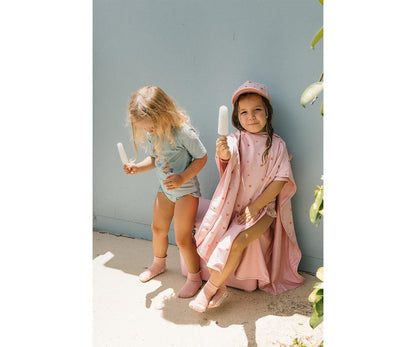 Meias Anti-derrapantes Piscina Rosa- Monneka