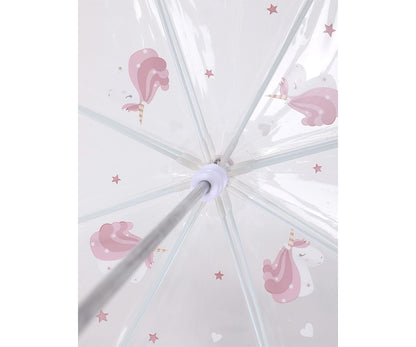Guarda-chuva transparente Magical Unicorn