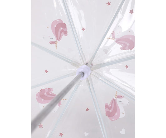 Guarda-chuva transparente Magical Unicorn