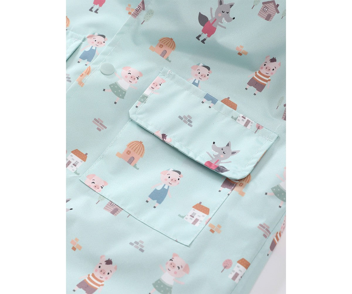 Capa de chuva infantil The Three Little Pigs