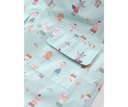Capa de chuva infantil The Three Little Pigs
