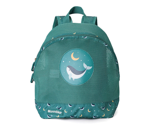 Mochila infantil Anti-areia Whale Teal- Monneka