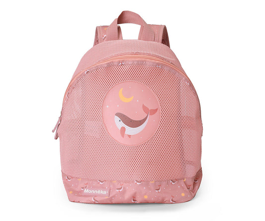 Mochila infantil Anti-areia Whale Pink- Monneka