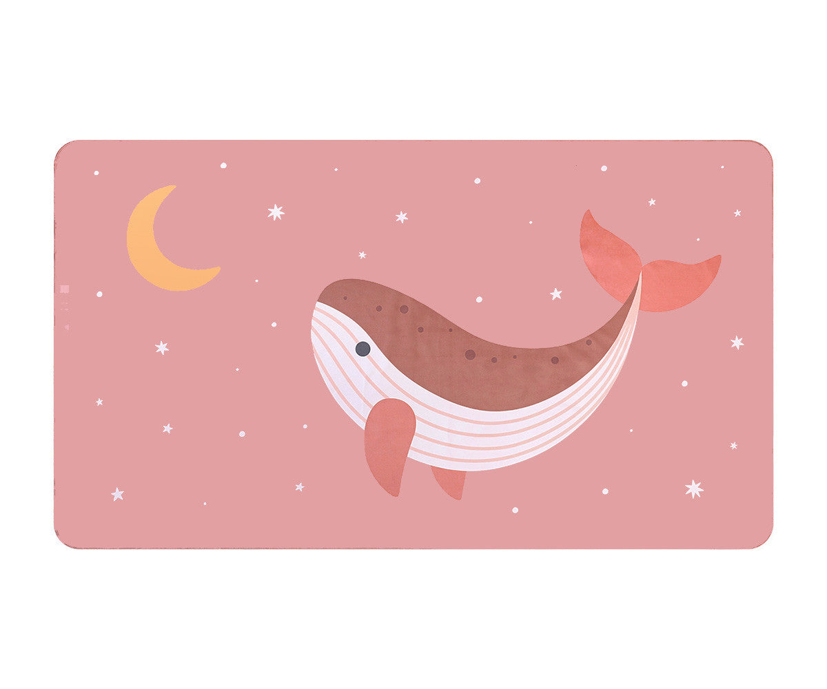 Toalha Praia Microfibra Whale Pink- Monneka