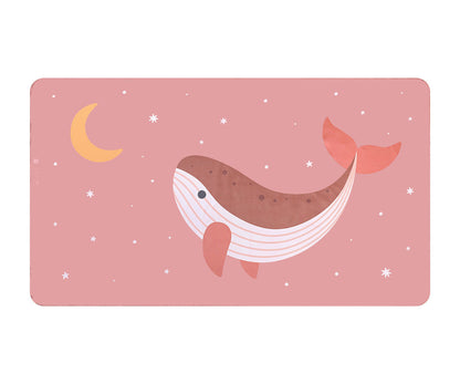Toalha Praia Microfibra Whale Pink- Monneka