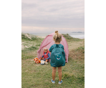 Mochila infantil Anti-areia Whale Teal- Monneka