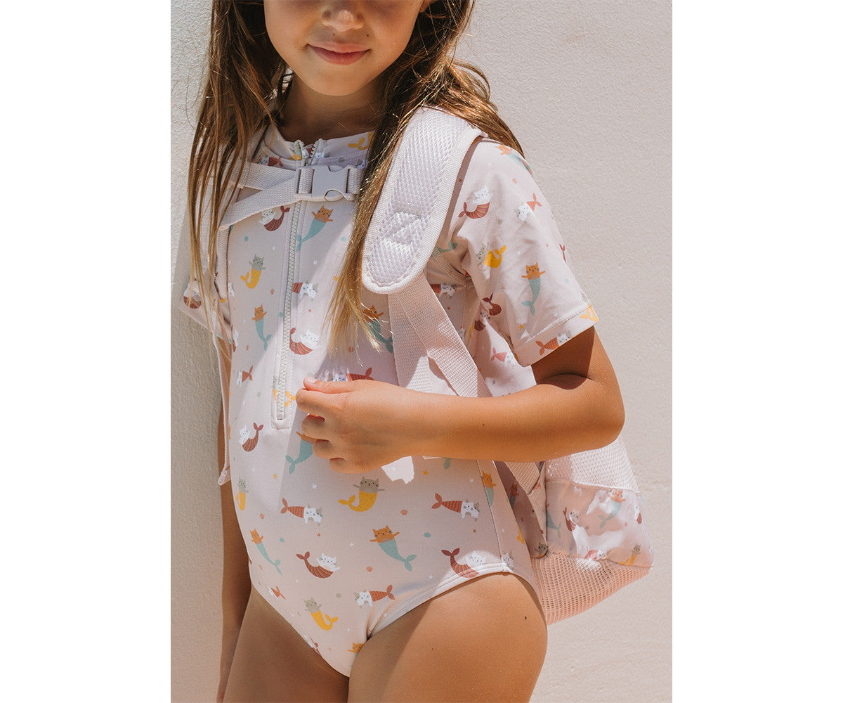 Mochila infantil Anti-areia Mermaid Cats- Monneka