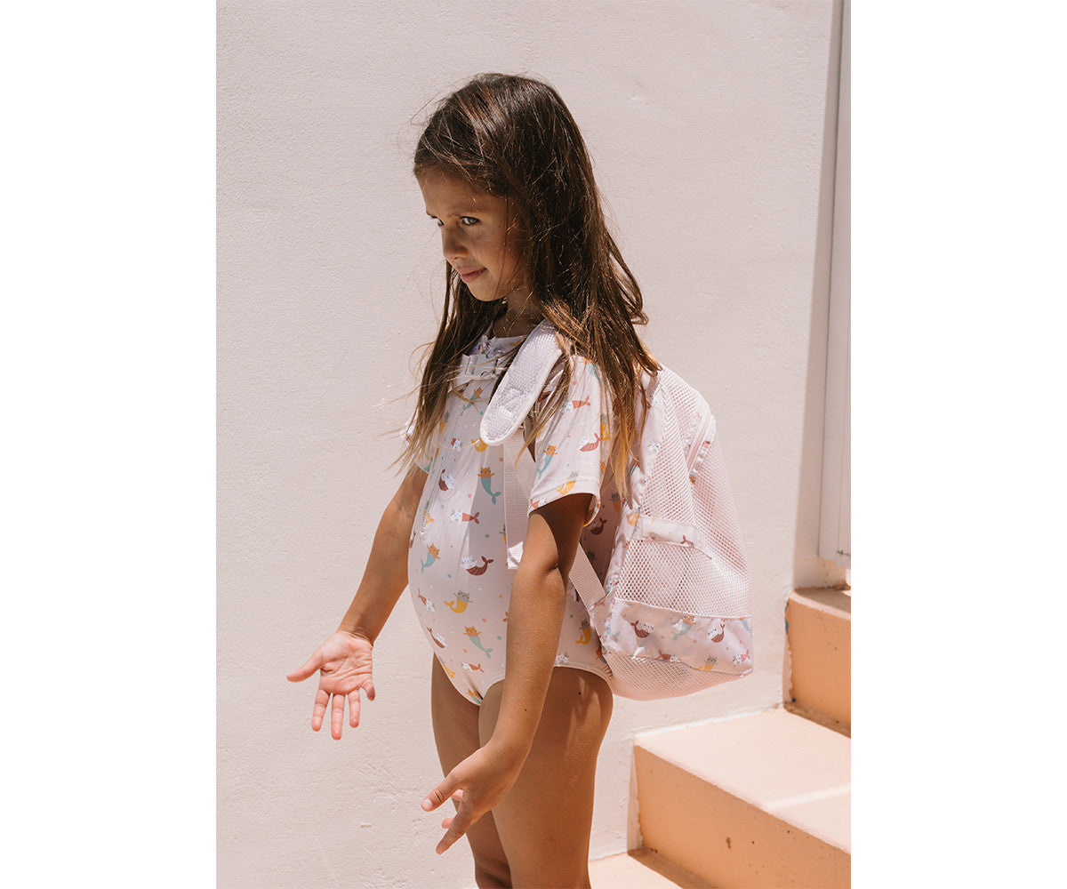 Mochila infantil Anti-areia Mermaid Cats- Monneka