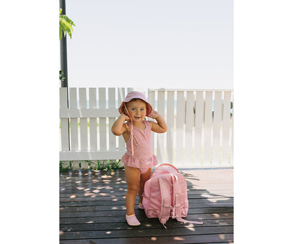 Mochila infantil Anti-areia Whale Pink- Monneka