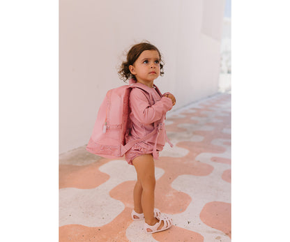 Mochila infantil Anti-areia Whale Pink- Monneka