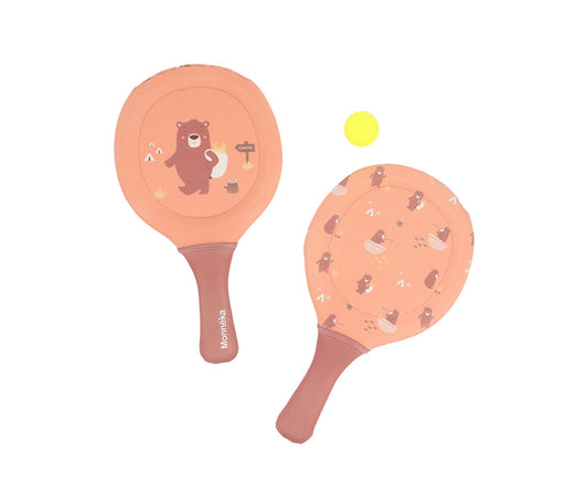 Raquetes de Neoprene com bola-Monneka