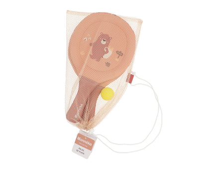 Raquetes de Neoprene com bola-Monneka