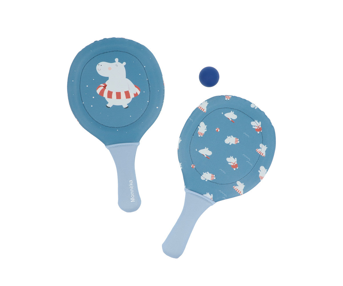 Raquetes de Neoprene com bola-Monneka