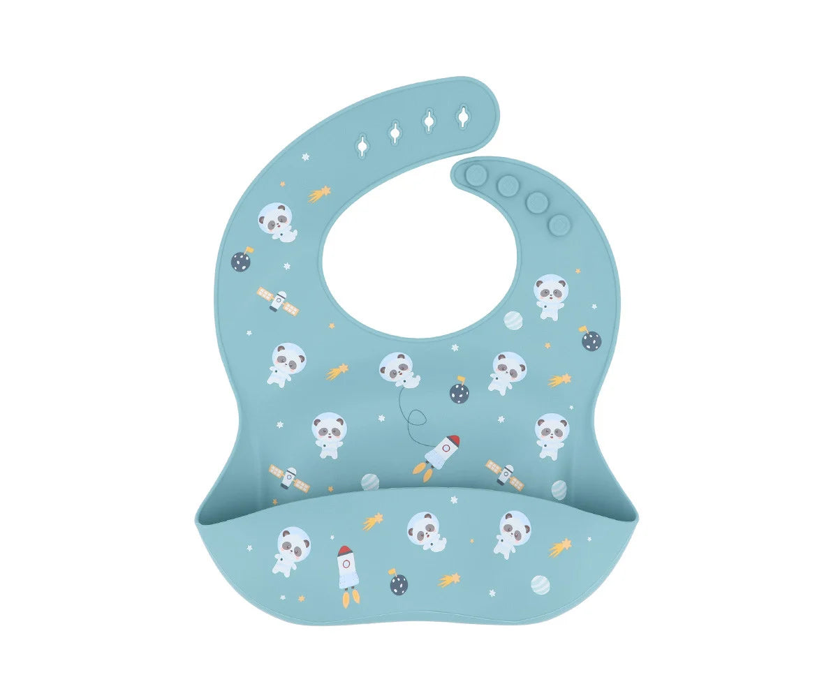 Babete de silicone Pandas in Space-Tutete