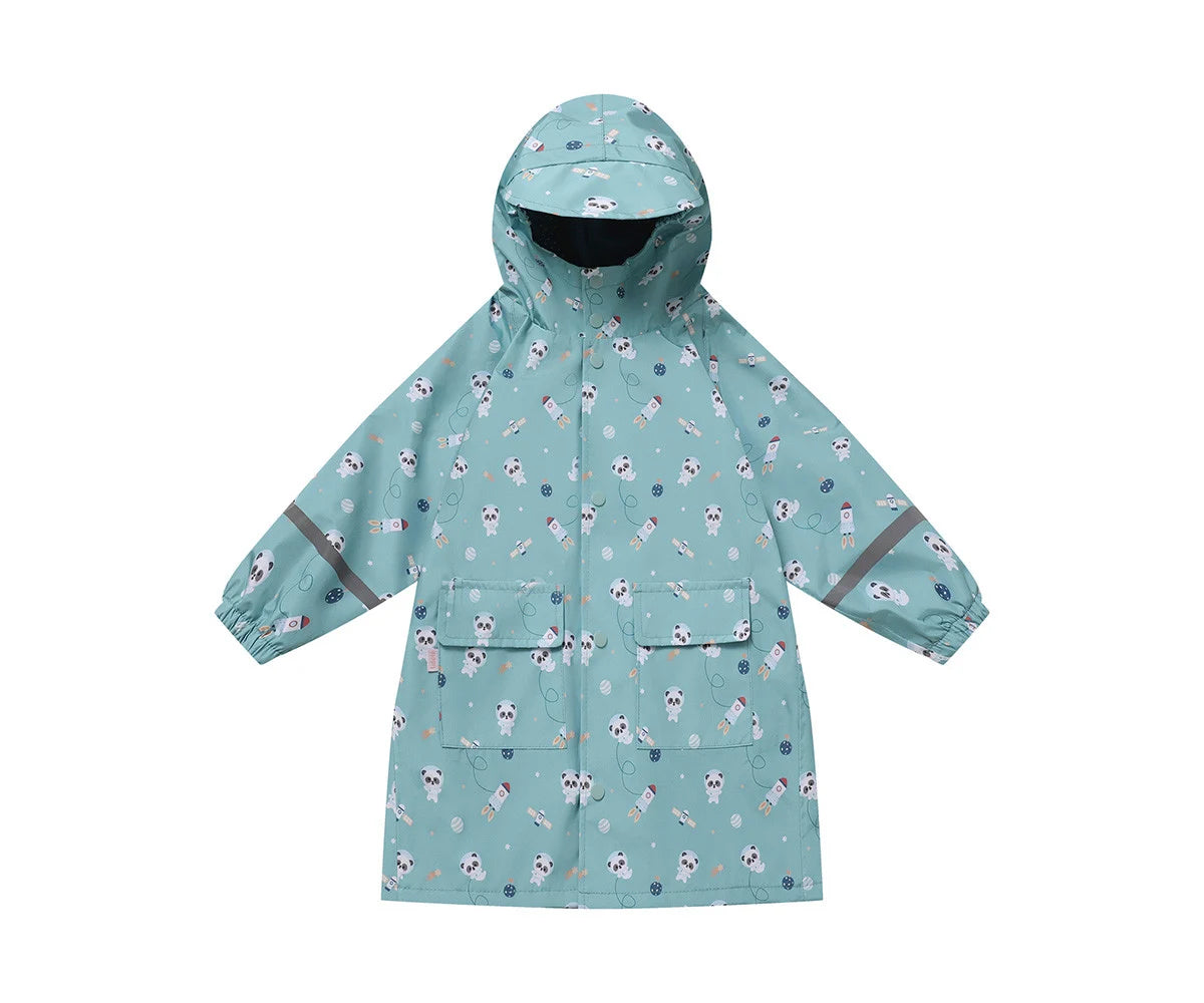 Capa de chuva infantil Pandas In Space- Tutete