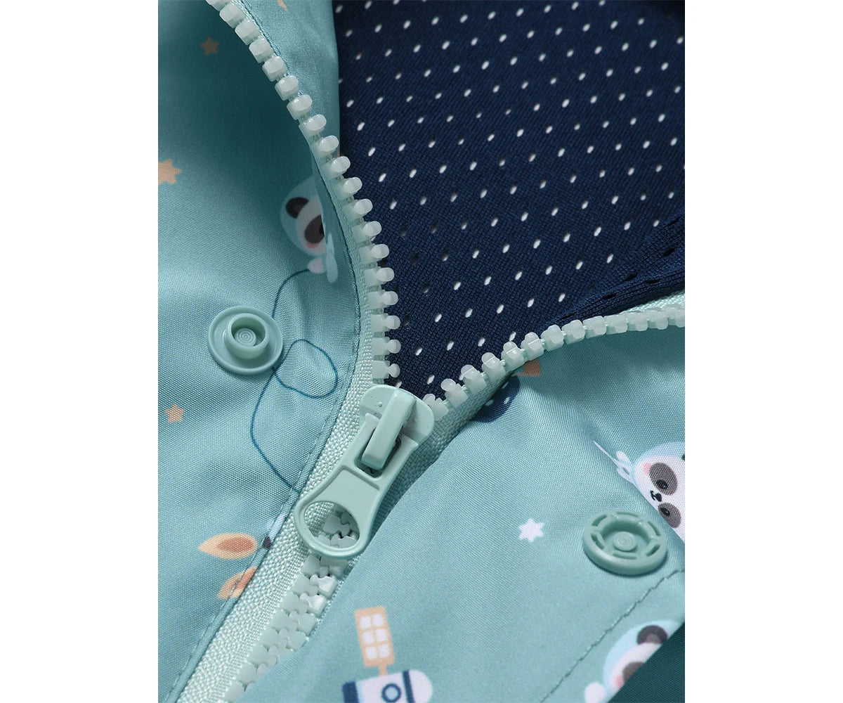 Capa de chuva infantil Pandas In Space- Tutete