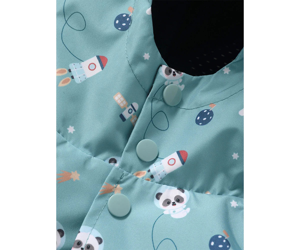 Capa de chuva infantil Pandas In Space- Tutete