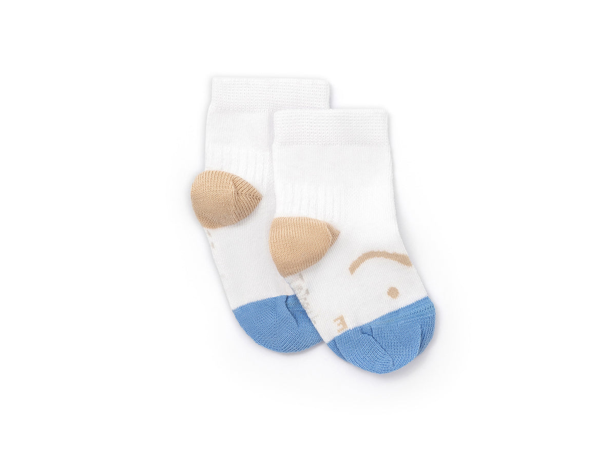 Meias Respeitadoras Sorriso Azul e caramelo- Tip Toey Joey