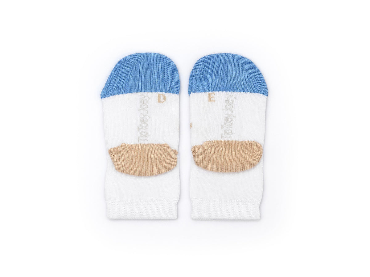 Meias Respeitadoras Sorriso Azul e caramelo- Tip Toey Joey