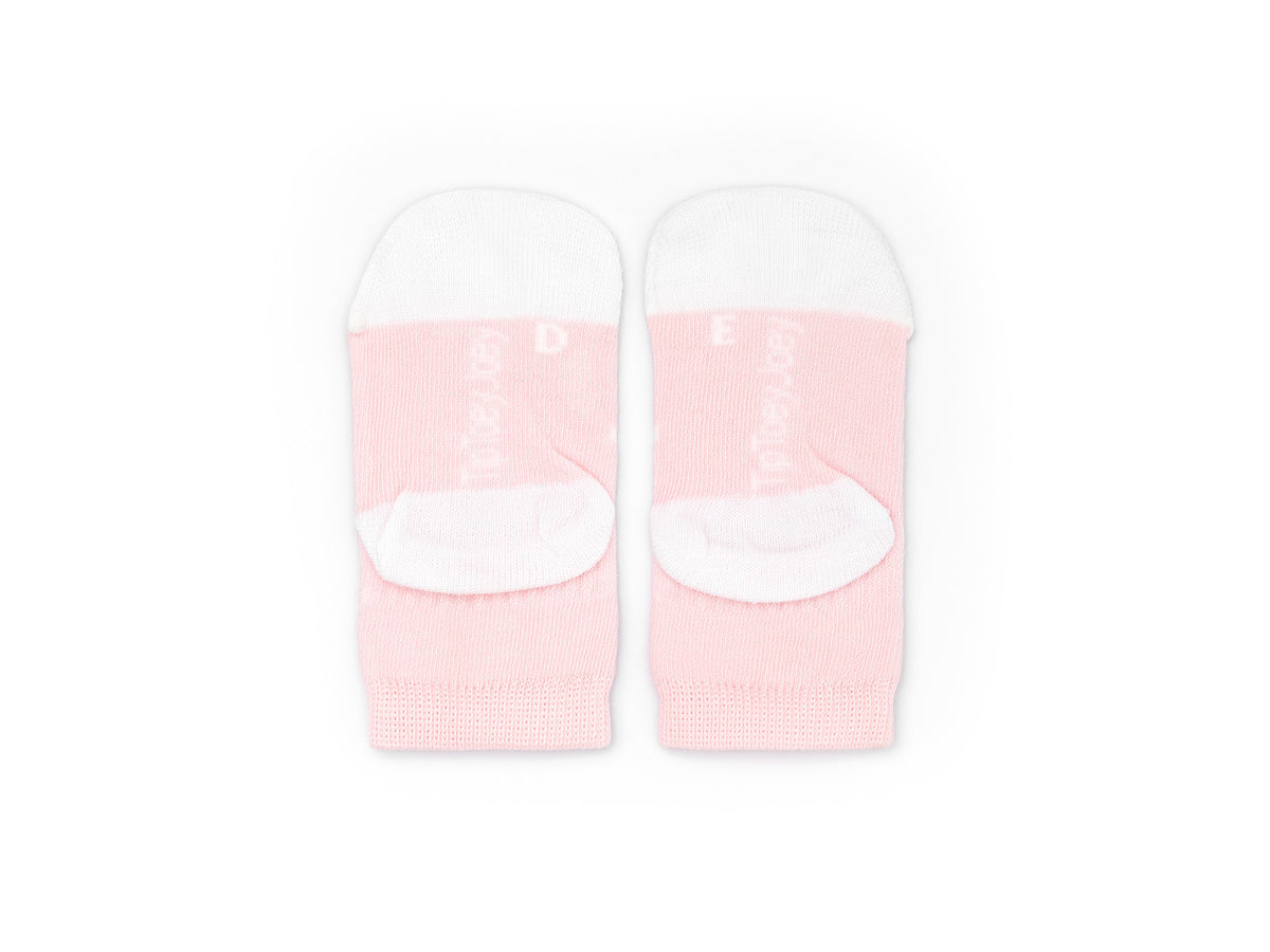 Meias Respeitadoras Sorriso Rosa e Branco- Tip Toey Joey
