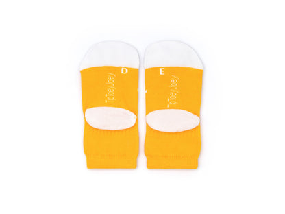 Meias Respeitadoras Sorriso Amarelo e Branco -Tip Toey Joey