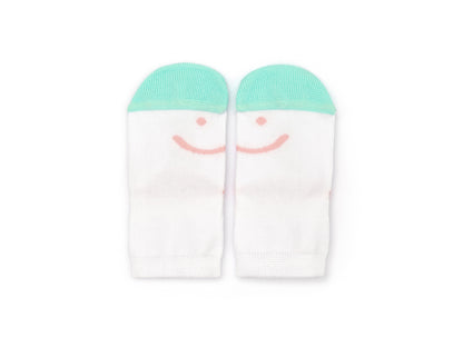 Meias Respeitadoras Sorriso Rosa e verde claro- Tip Toey Joey