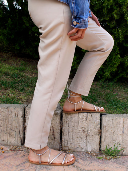 Sandalias Aitana Dourada- Mum barefoot