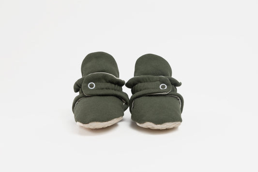 Baby Booties Olive Treat - Zás Trás for Babies
