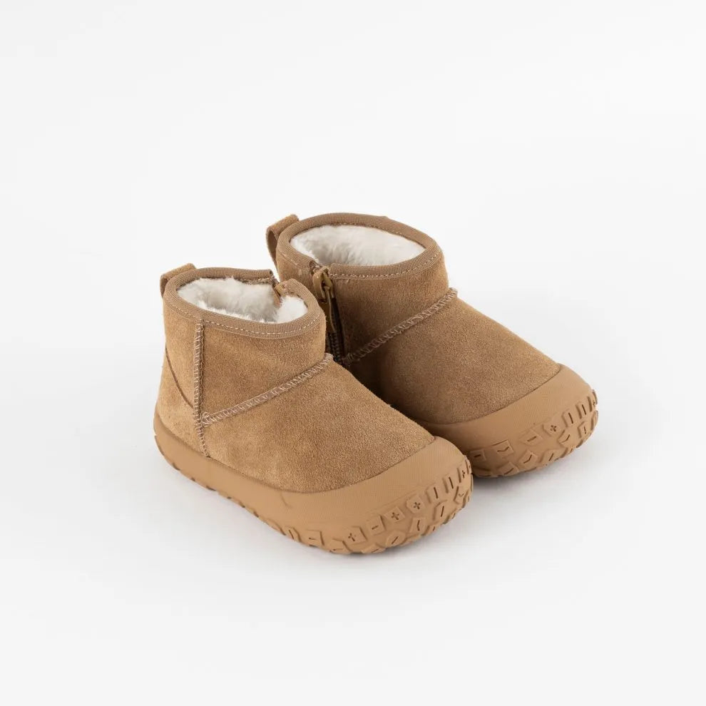 Botins em pelo beige- Victoria